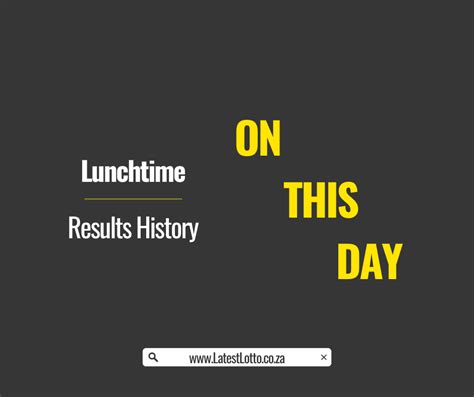 lunchtime results history 2018